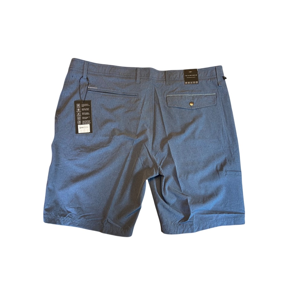 7Diamonds Velocity Performance Shorts Men's Size 42 Bluish Gray‎ New - Picture 2 of 6